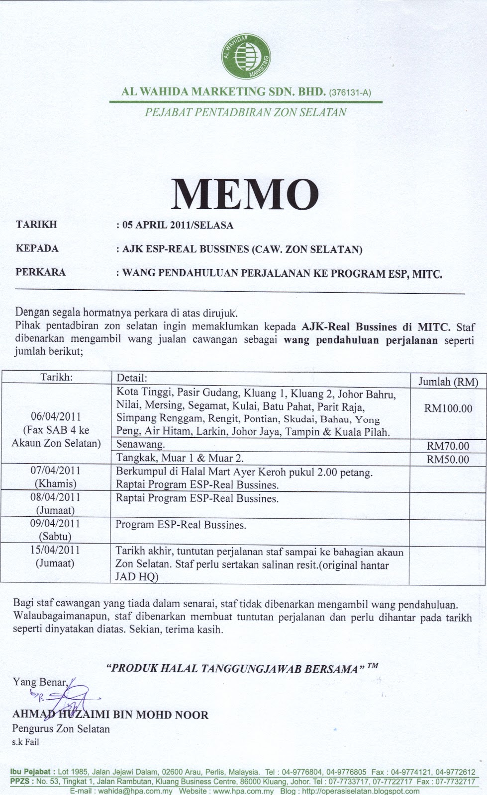 Contoh Surat Rasmi Tuntutan Insurans - Surasmi S