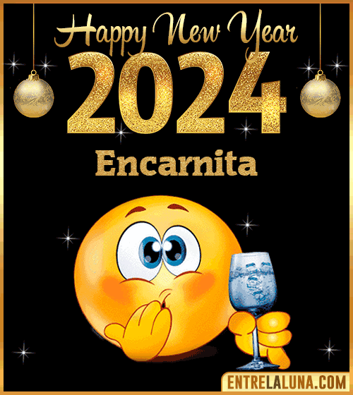 Gif wishes Happy New Year 2024 animated Encarnita