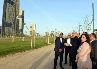 رئيس الوزراء يتفقد الحدائق المركزية "النهر الأخضر" بالعاصمة الإدارية الجديدة