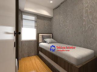 contoh desain interior kamar anak ranjang susun