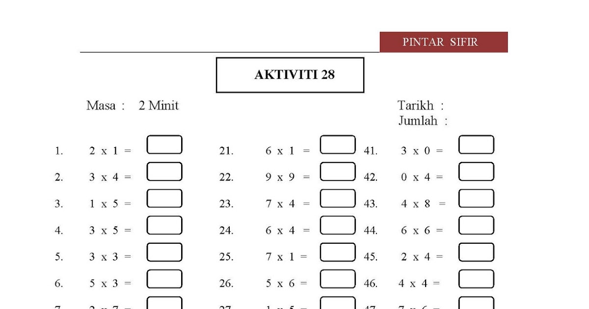 Contoh Soalan Matematik Jam - Spooky u