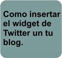 insertar widget gadget twitter blog blogger