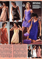 Vintage full slips page from quelle catalog.