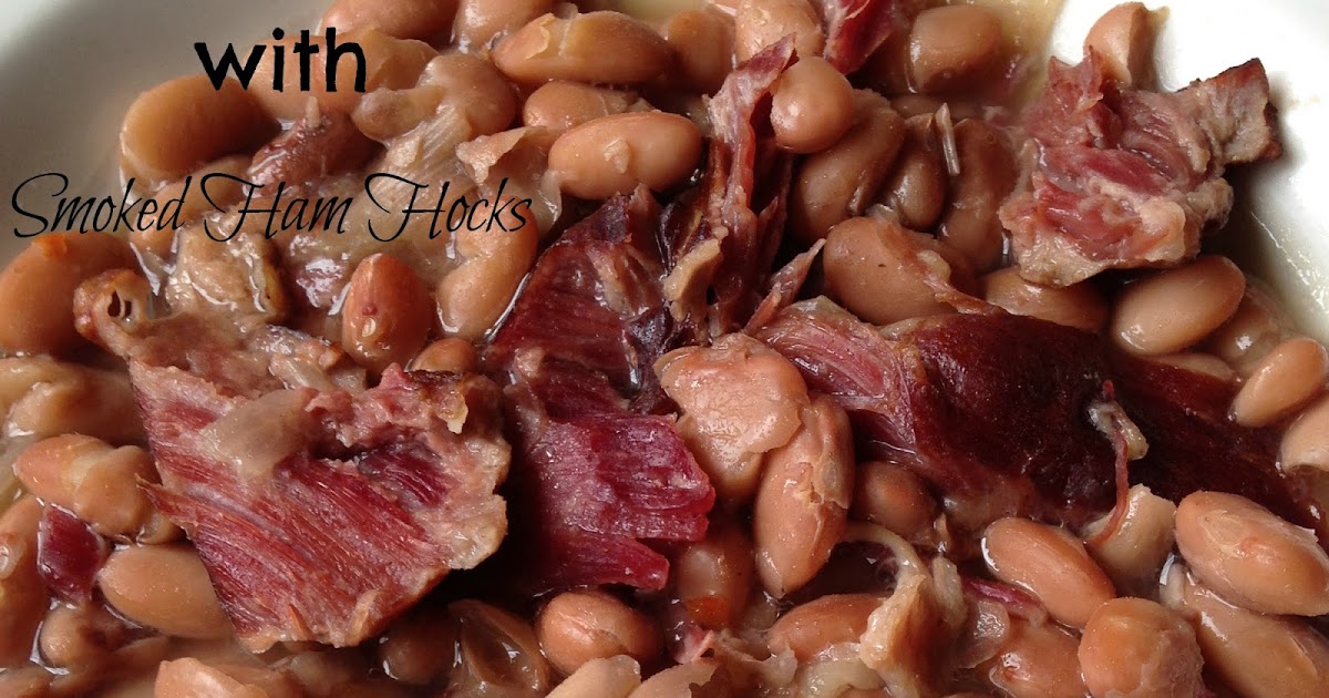 Turnips 2 Tangerines: Pinto Beans with Smoked Ham Hocks {Slow Cooker}