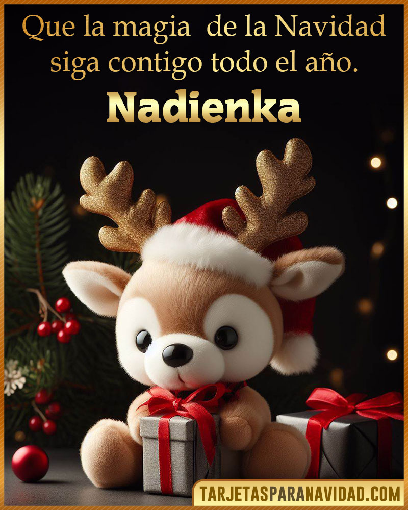 Felicitaciones de Navidad originales para Nadienka