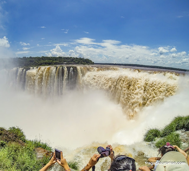 Garganta do Diabo no lado argentino das Cataratas do Iguaçu