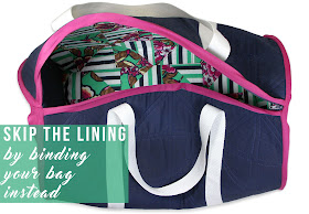 Skip the lining by binding your bag instead