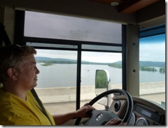 Driving across Mississippi River at Prarie du Chien, WI