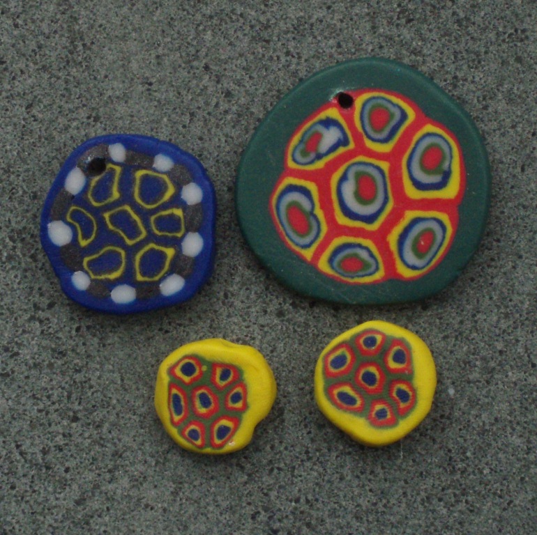  Fimo and found some really intricate millefiori pendants and beads