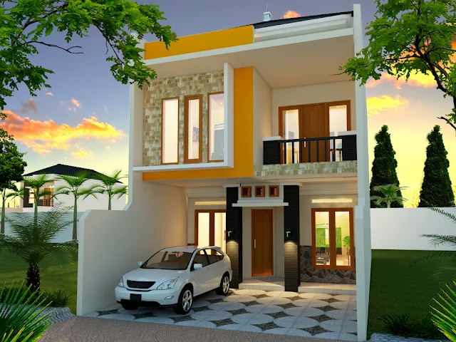 Gambar Rumah 2 Lantai dengan Model Minimalis