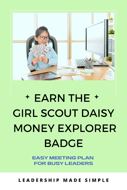 Girl Scout Daisy Money Explorer Badge Easy Meeting Plan