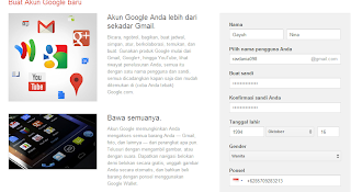 daftar akun gmail