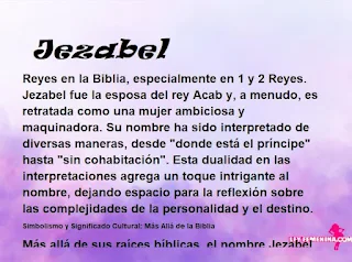significado del nombre Jezabel