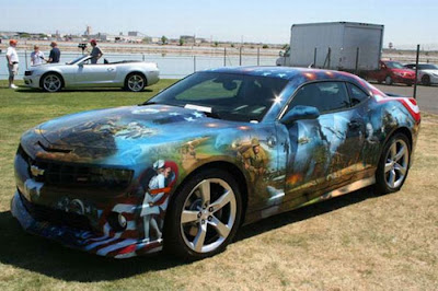 Awesome Patriotic Airbrushed Camaro Seen On lolpicturegallery.blogspot.com