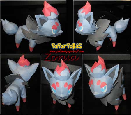 Pokemon Zorua Papercraft