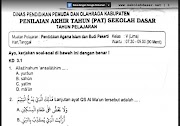Gaya Terbaru 33 Soal Ujian Agama Islam Kelas 1 Sd Paling Unik, Soal Ujian