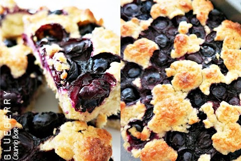 Blueberry crumb bars