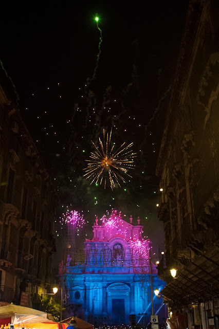 Festa di Sant'Agata a Catania: i fuochi d'artificio