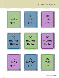 De diez en diez material recortable pagina 113 desafíos matemáticos primer grado contestado