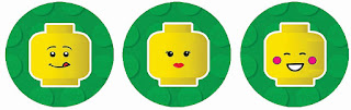 Lego Party Free Printable Cupcake Wrappers and Toppers.