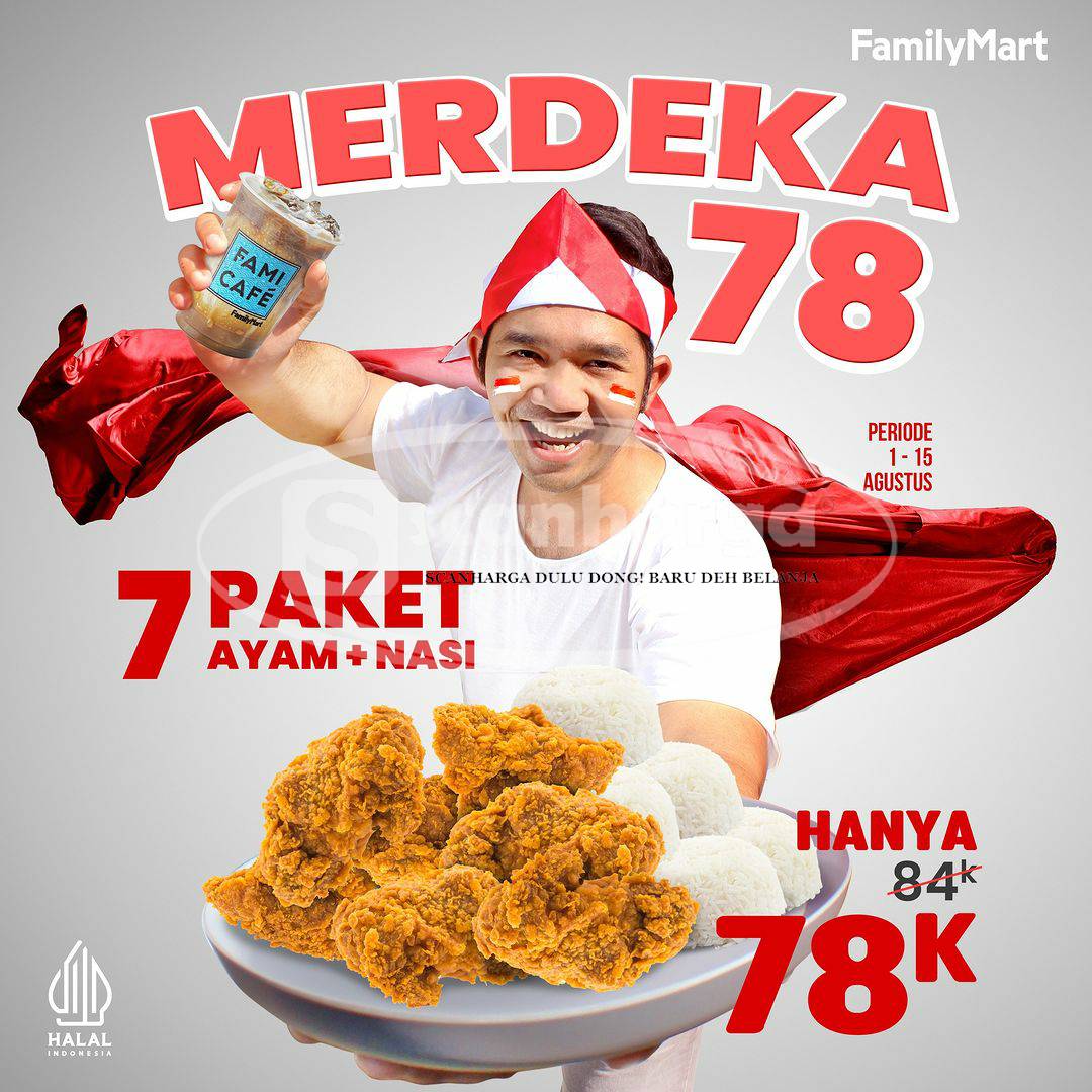 Promo FAMILYMART MERDEKA 78 – Paket Spesial mulai dari Rp. 7.800