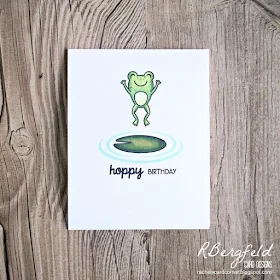 Sunny Studio Stamps: Froggy Friends Customer Birthday Card by Rachel Bergfeld
