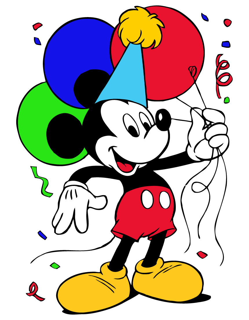 10 Mewarnai Gambar Mickey Mouse