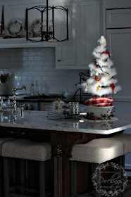 Christmas kitchen early morning shadows.