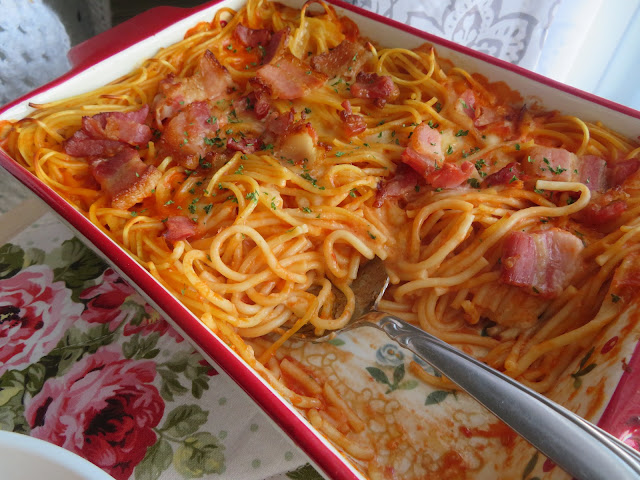 Hazel's Baked Spaghetti