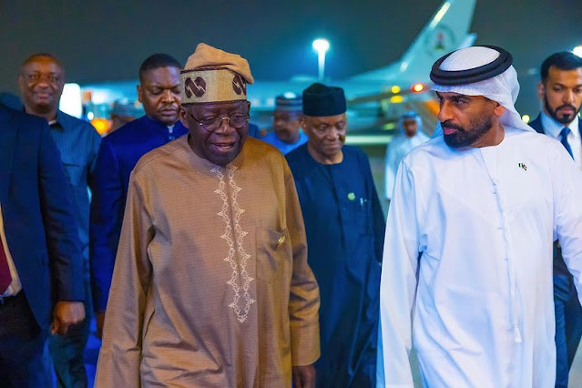 Pictures Surface of President Tinubu in the UAE Amidst Flight and Visa Dispute Resolution Efforts