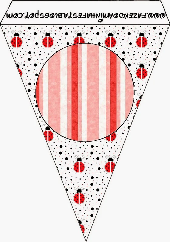 Sweet Ladybugs and Polka Dots Free Printable Banner.