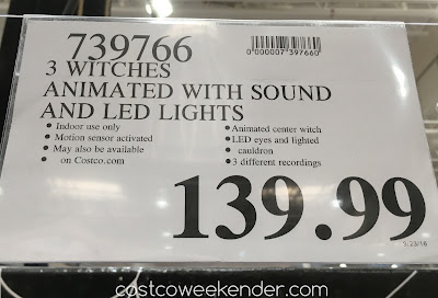 Deal for the Animated Witches with Lights and Sounds at Costco