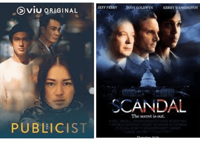 Drama Viu, The Publicist drama Indonesia  versus Drama Scandal Kerry Washington