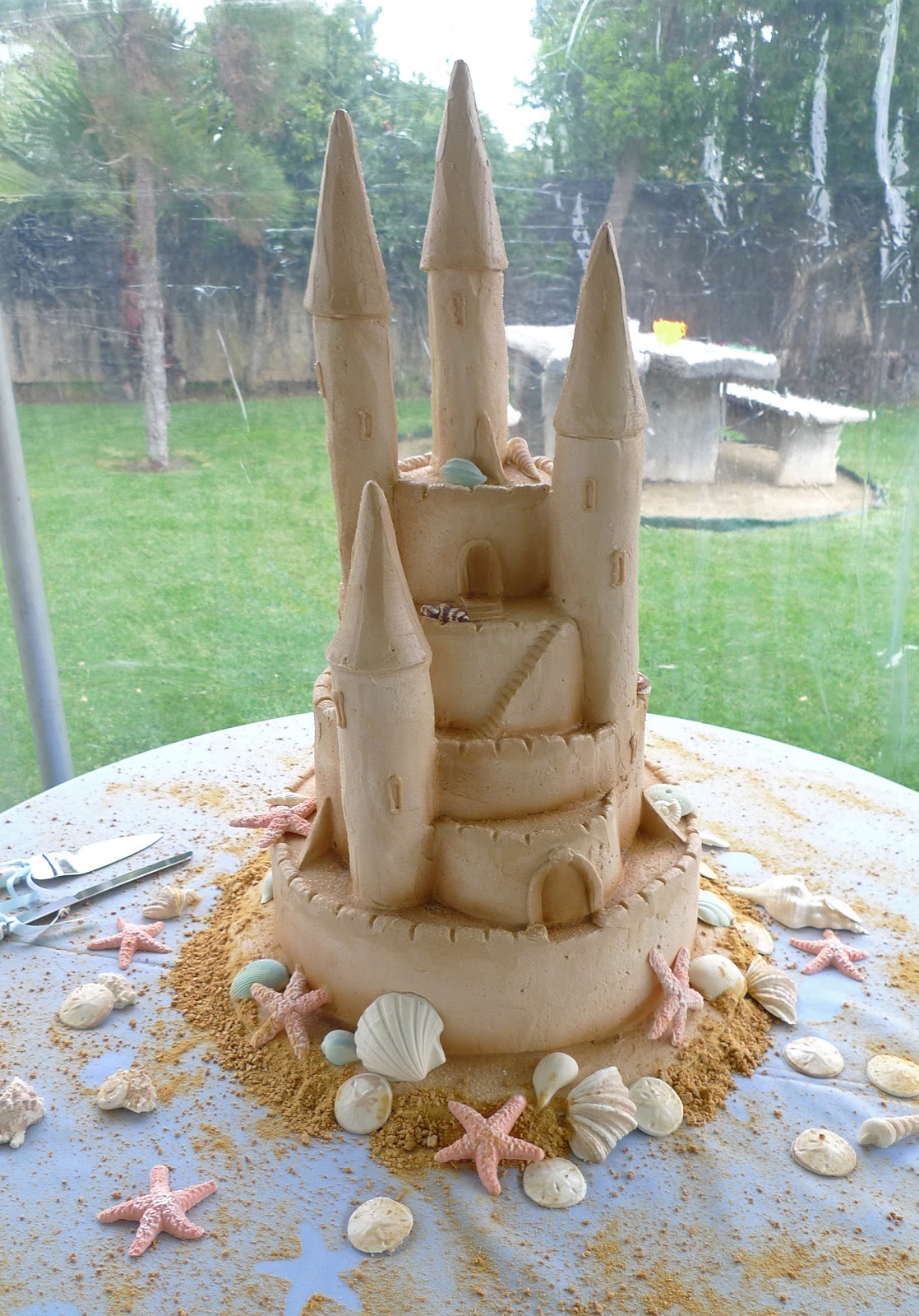 Sand Castle Wedding Cake