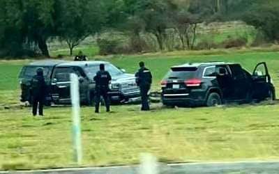 Sicarios se fajan con Federales en la Autopista Celaya-Salamanca, estos no pudieron y  salen despavoridos al no poder con los elementos