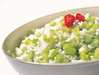 Arroz com Talos de Couve (vegana)