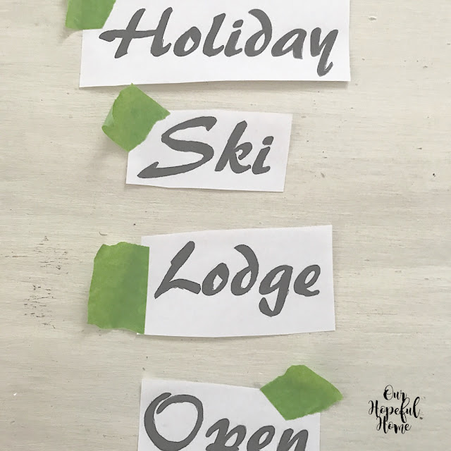 Holiday ski lodge open print