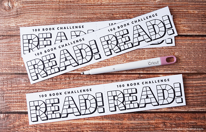 Encourage kids to read 100 books this summer with Free Printable Reading Challenge Bookmarks!