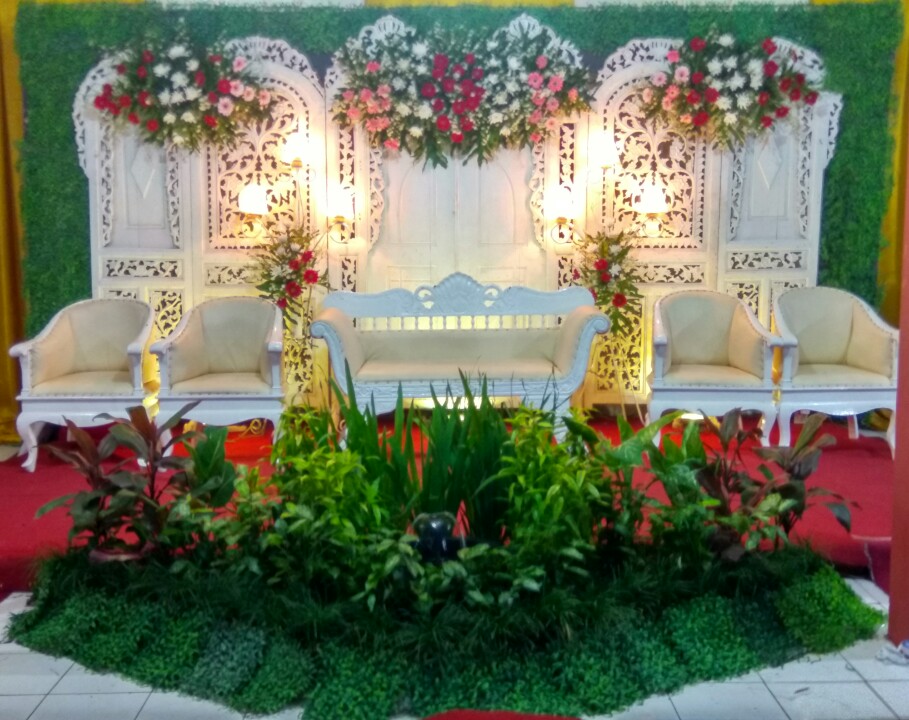 Citra Ayu Wedding Dekorasi Pelaminan Gebyok Putih Murah 