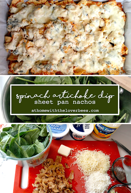 Spinach Artichoke Dip Sheet Pan Nachos Pin