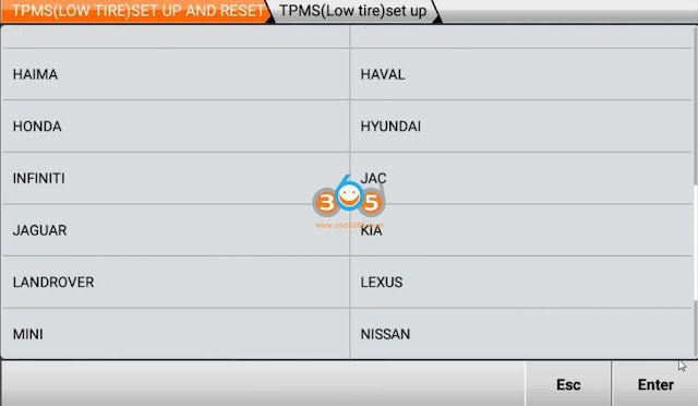 Can OBDSTAR X300 DP Plus do TPMS Reset 4