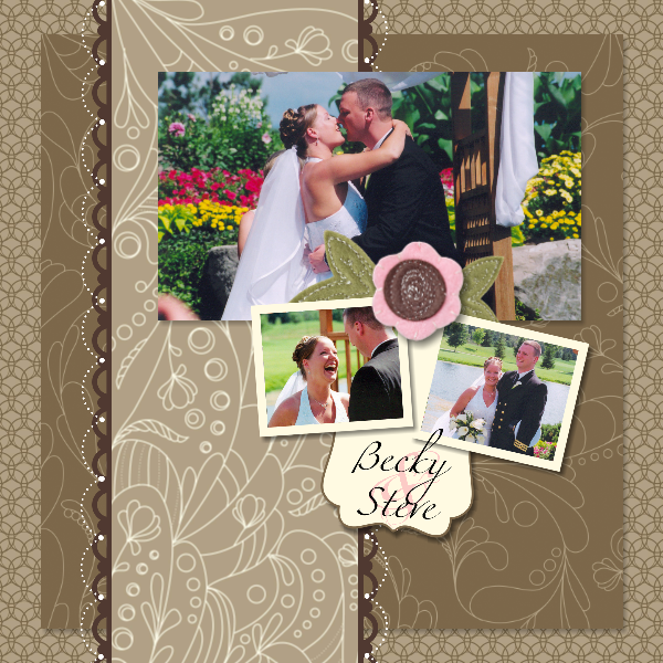 This is a digital scrapbook layout 