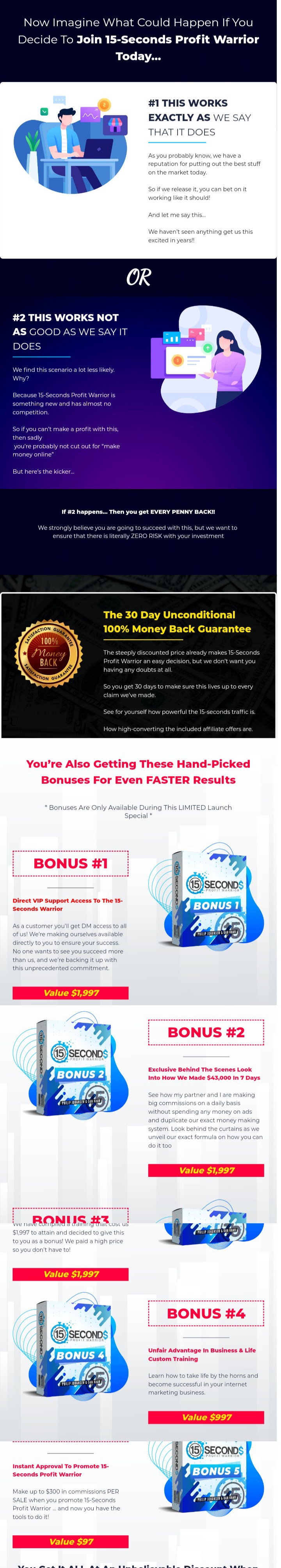 15 Seconds Profit Warrior review (Afffiliate Marketing)