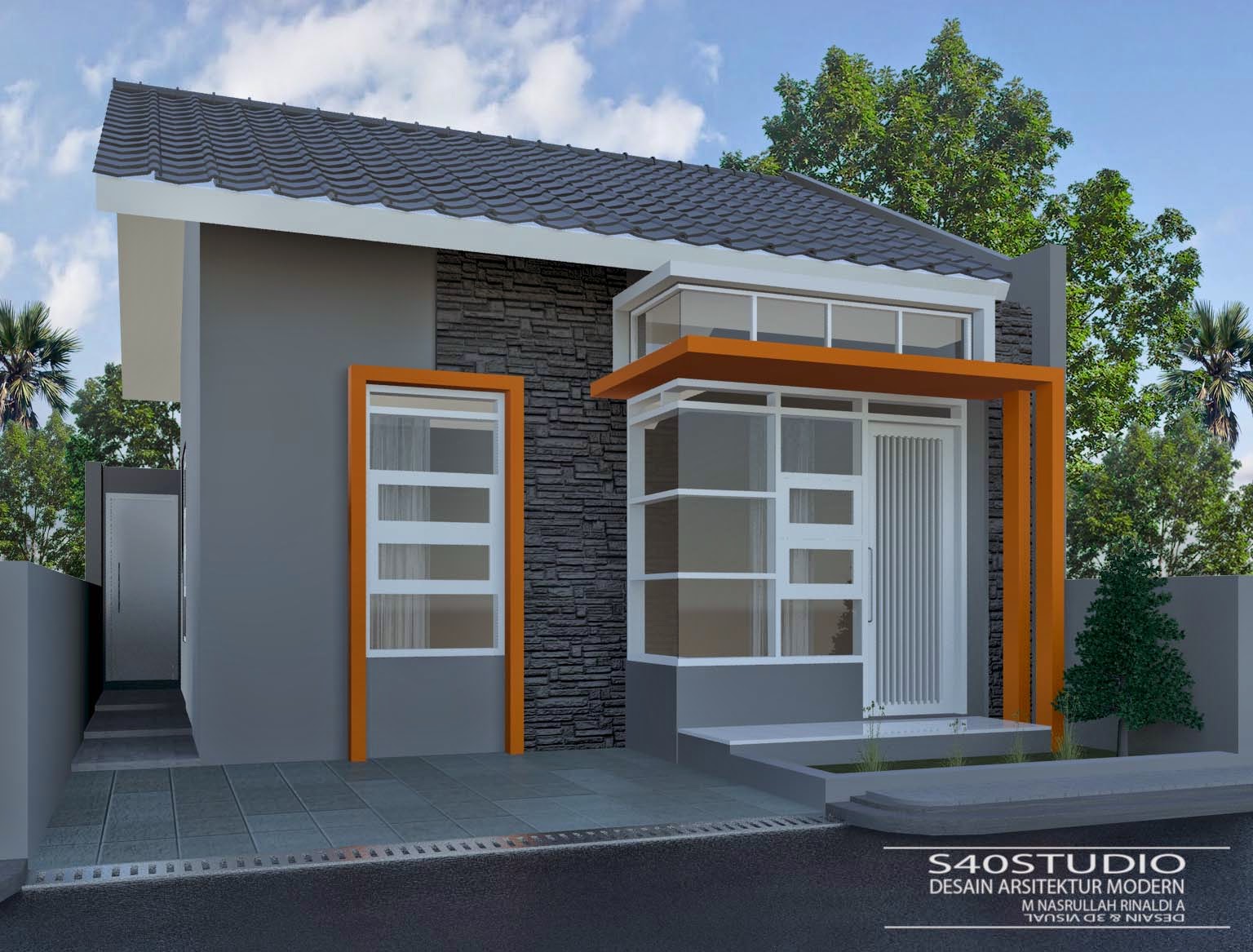 Desain Rumah 7 X 12 Meter DESAIN RUMAH MINIMALIS MODERN S40studio