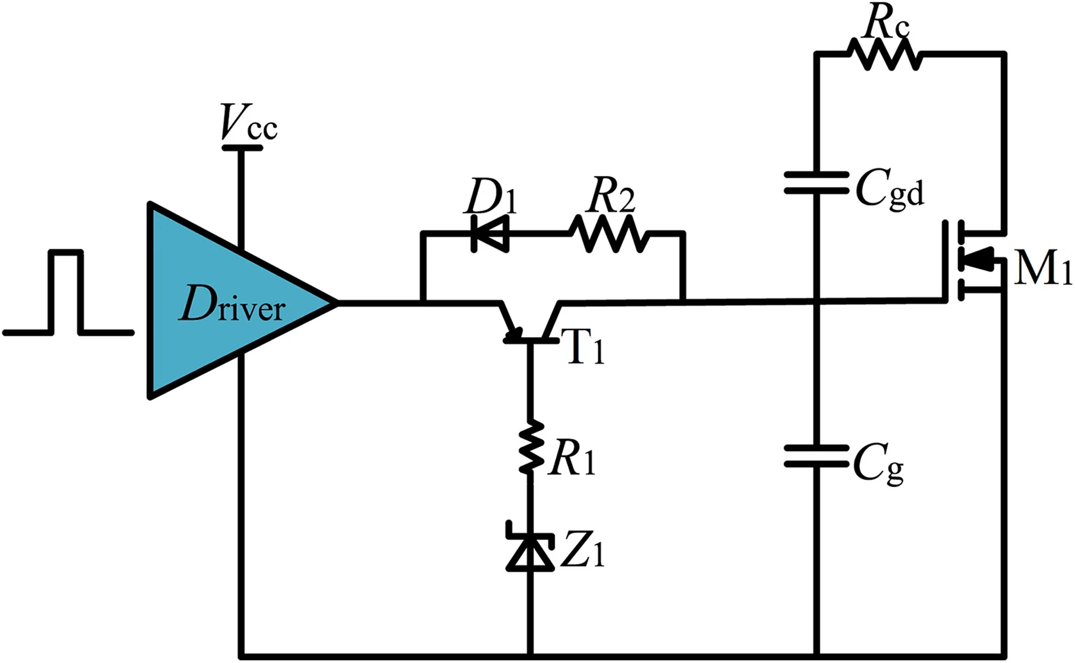 Schematic of the proposed drive circuit