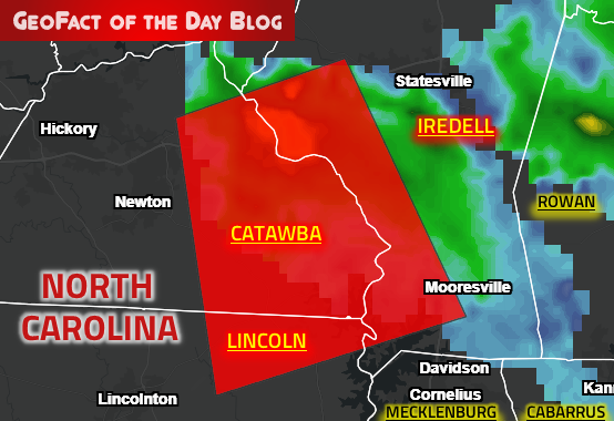 GeoFact of the Day 8/10/2019 North Carolina Tornado Warning