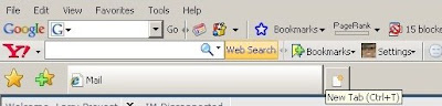 Internet Explorer 7 Tabbed Browsing