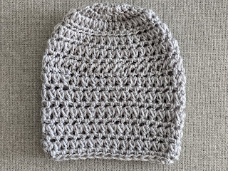 Front view of Easy Reversible Beanie - a Free Crochet Pattern from Sweet Nothings Crochet