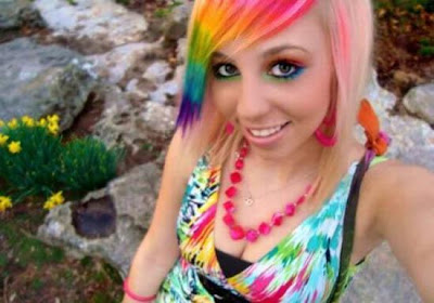 Rainbow Colored Hair