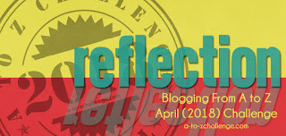 #AtoZChallenge reflections logo 2018